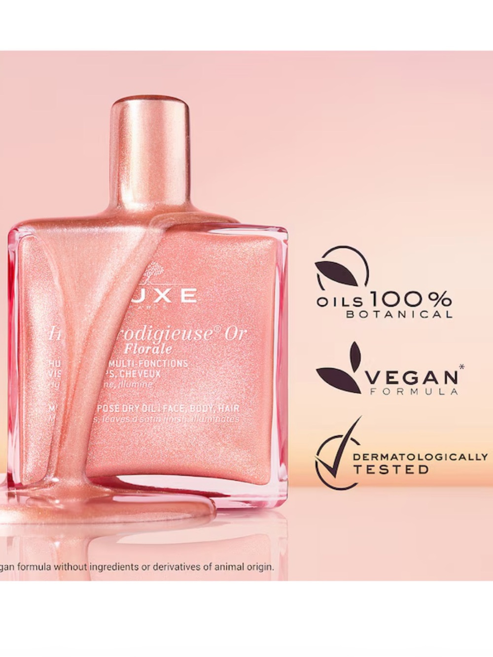 Nuxe Prodigieuse Or Floral Shimmering Dry Oil - Pink Pearl 1.6 oz